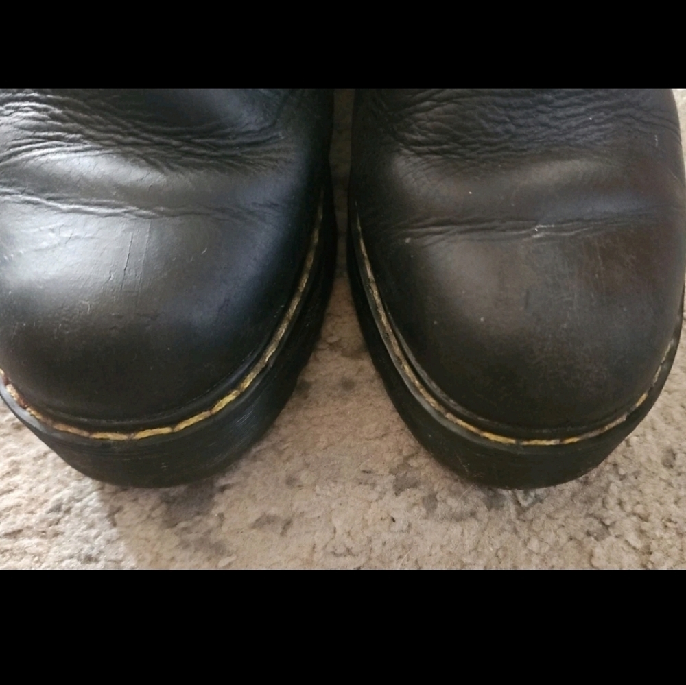 Dr. Marten Black Womens Rometty Wyoming Leather Platform Pull On Chelsea Boots 7 - Picture 14 of 14